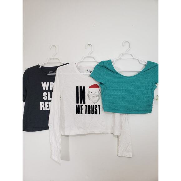 Aeropostale Tops - (O) Aeropostale Women's Basic Crop Top Size XL Bundle of 3